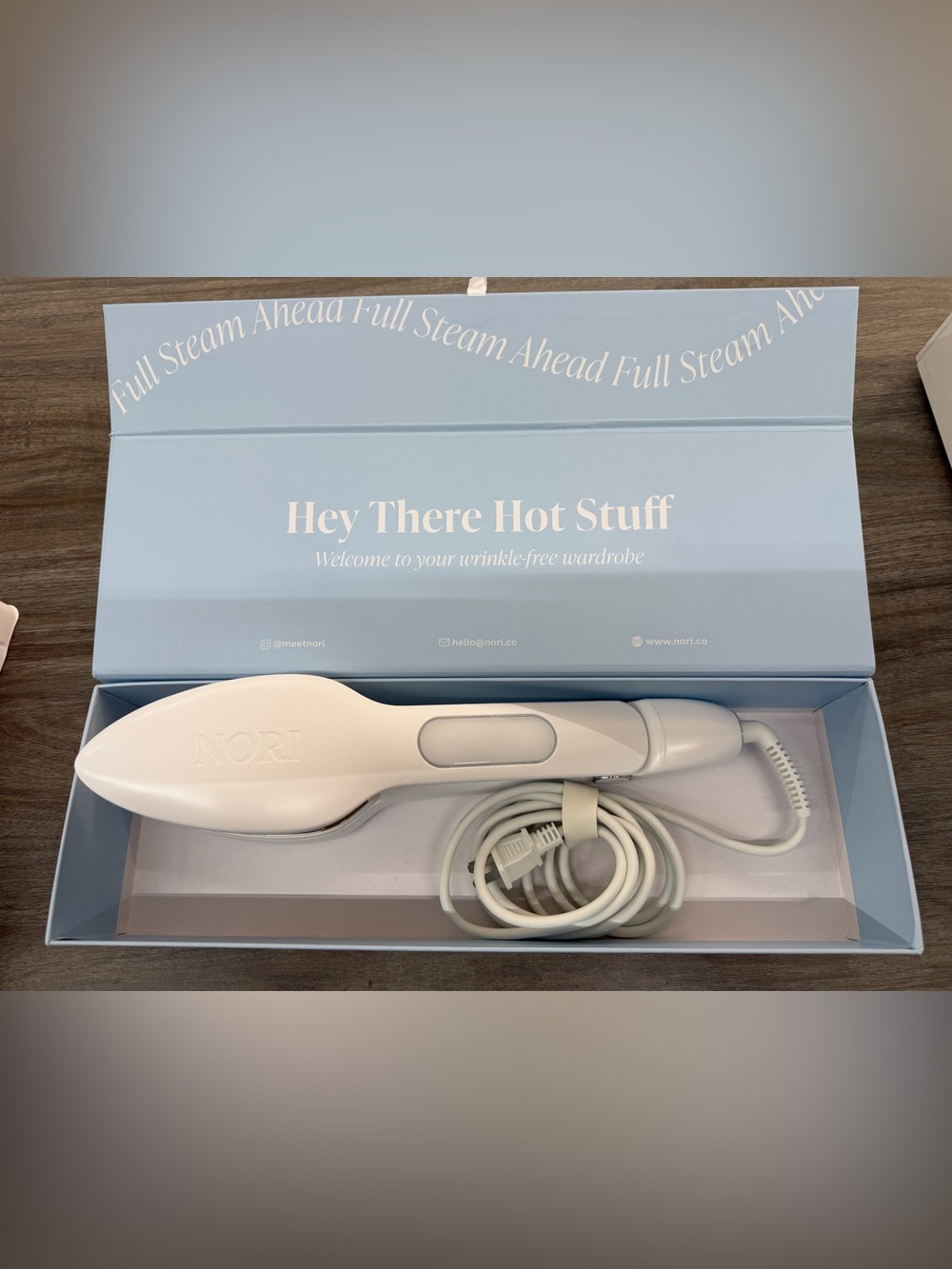 NOR White Handheld Garment Steamer - White